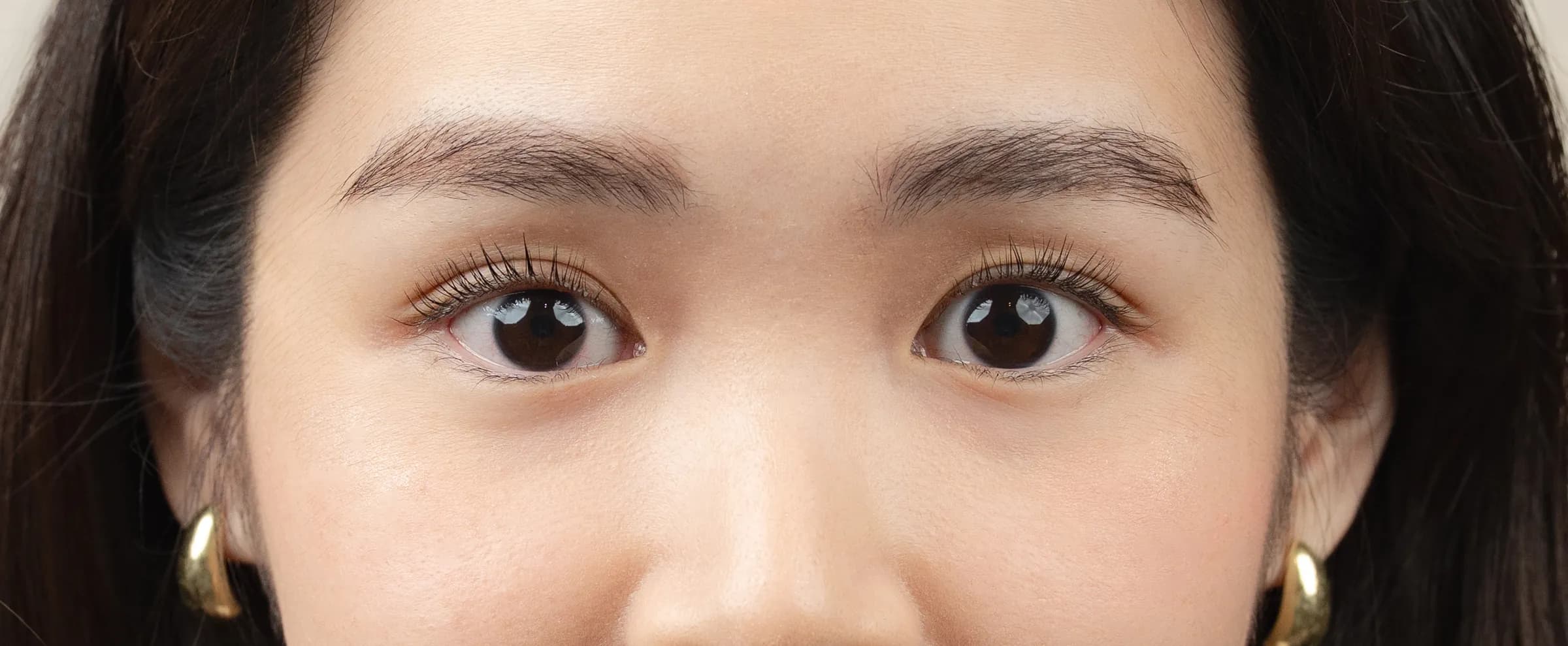 Lashes lifted with the Korean keratin-peptide Lumi Lift